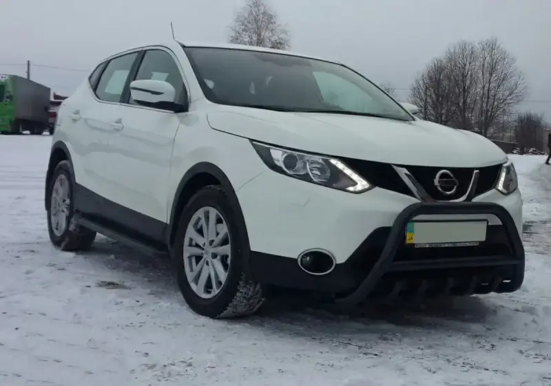 Кенгурятник WT003 Black (нерж) для Nissan Qashqai 2014–2021