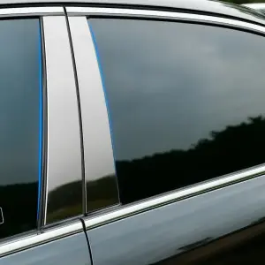 Молдинг дверних стійок (6 шт, нерж.) для Honda Civic Sedan VIII 2006–2011