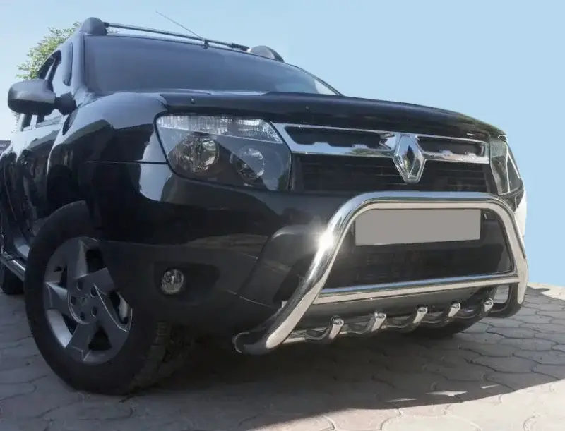 Кенгурятник без напису WT003 (нерж.) для Renault Duster 2008–2017