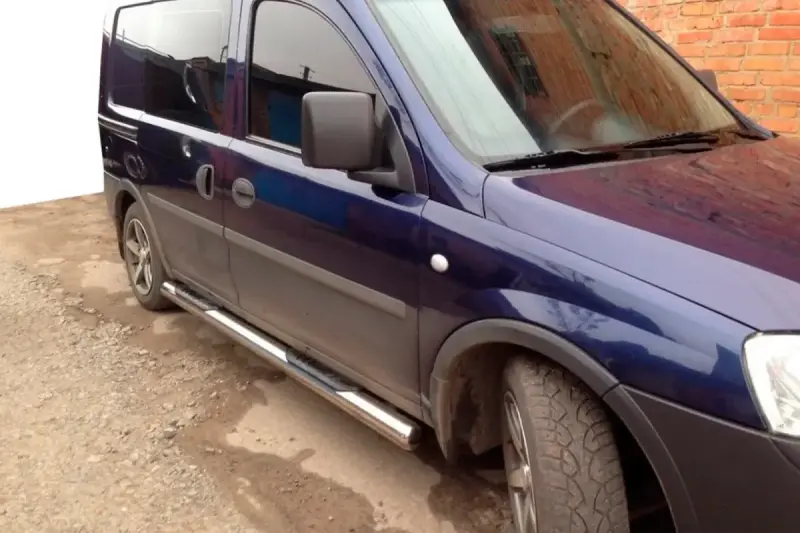 Бічні труби (2 шт., нерж.) для Opel Combo 2002–2012