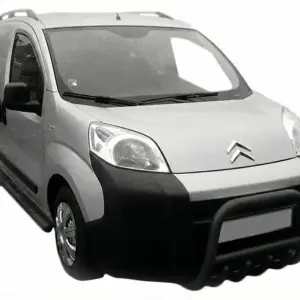 Передня дуга QT006 Black (нерж.) для Citroen Nemo 2007–2017
