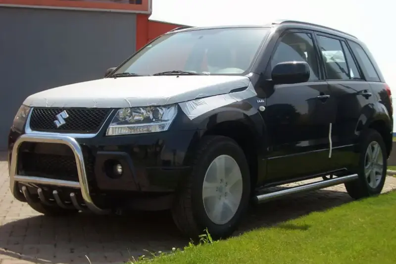 Кенгурятник QT006 (нерж.) для Suzuki Grand Vitara 2005–2017