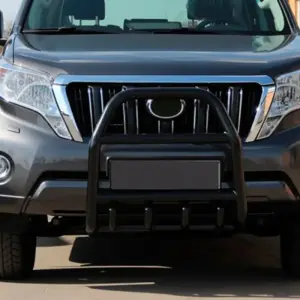 Кенгурятник QT007 Black (нерж) для Toyota Land Cruiser Prado 150 2009–2023