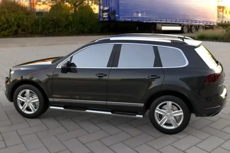 Бічні труби (2 шт, нерж) для Volkswagen Touareg 2010–2018