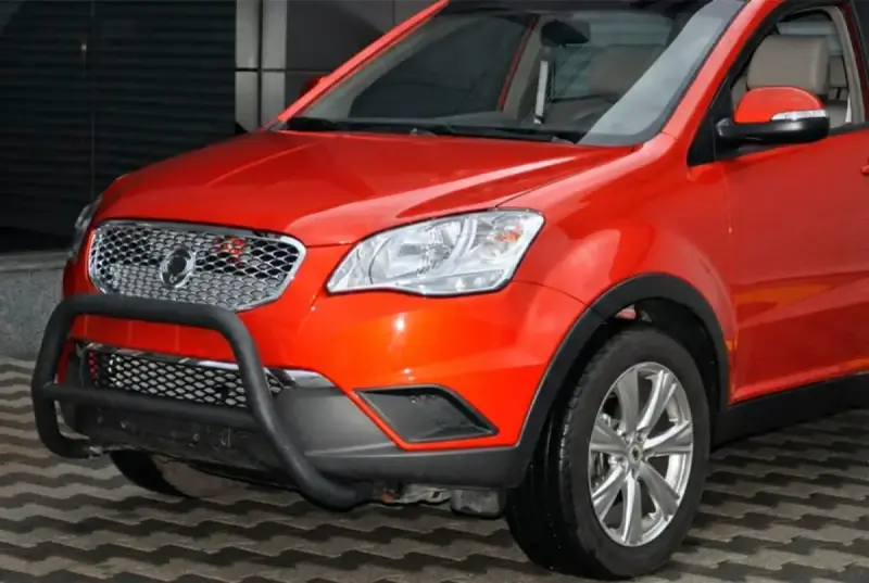 Кенгурятник WT005 Black (нерж.) для SsangYong Korando 2010–2019
