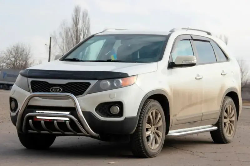 Кенгурятник WT002/2 (нерж.) для KIA Sorento II XM 2009–2014