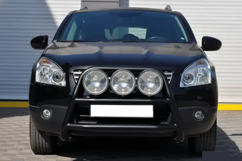 Кенгурятник WT018 Black (нерж.) для Nissan Qashqai 2007–2010