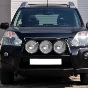 Передній захист WT018 Black (нерж) для Nissan X-trail T31 2007–2014
