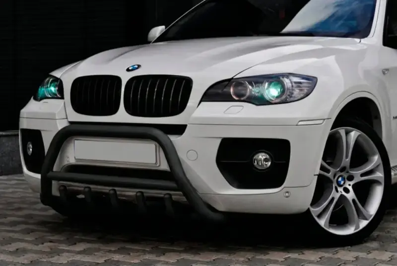Кенгурятник WT003 Black (нерж) для BMW X6 E71 2008–2014