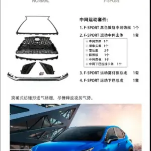 Передня решітка з спідницею F-Sport (2018+) для Lexus NX 2014–2021