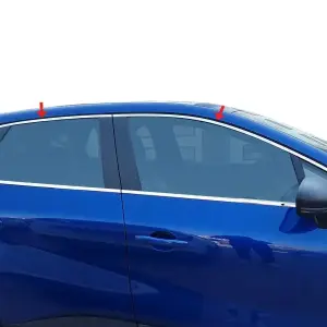 Верхня окантовка вікон (8 шт, нерж.) для Renault Captur 2019–
