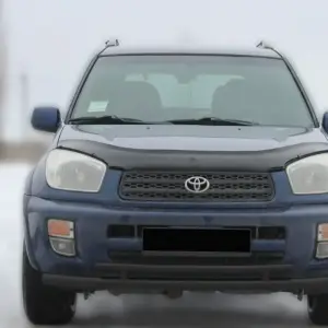 Передній захист ST014-1 Black (нерж) для Toyota Rav 4 2001–2005