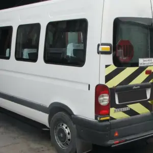 Задня дуга AK002 Black (нерж.) для Opel Movano 2004–2010