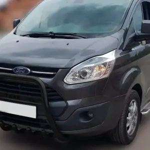 Кенгурятник WT006 F1-56 Black (нерж) для Ford Custom 2013–2022