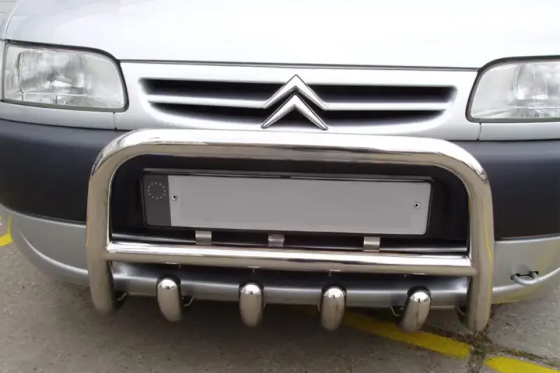 Кенгурятник QT006 (нерж.) для Citroen Berlingo 1996–2008
