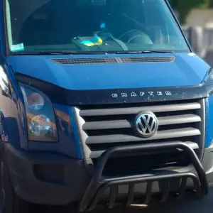 Передня дуга WT002 Black (нерж.) для Volkswagen Crafter 2006–2016