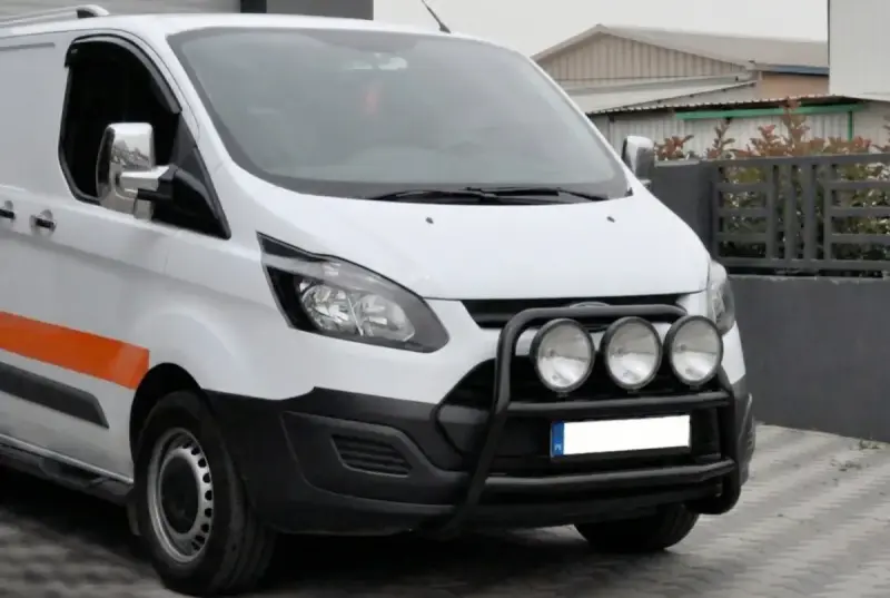 Кенгурятник WT022 Black (нерж.) для Ford Custom 2013–2022