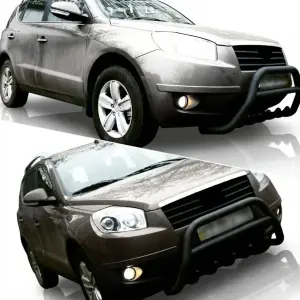 Кенгурятник WT003 Black (нерж.) для Geely Emgrand X7 2011–