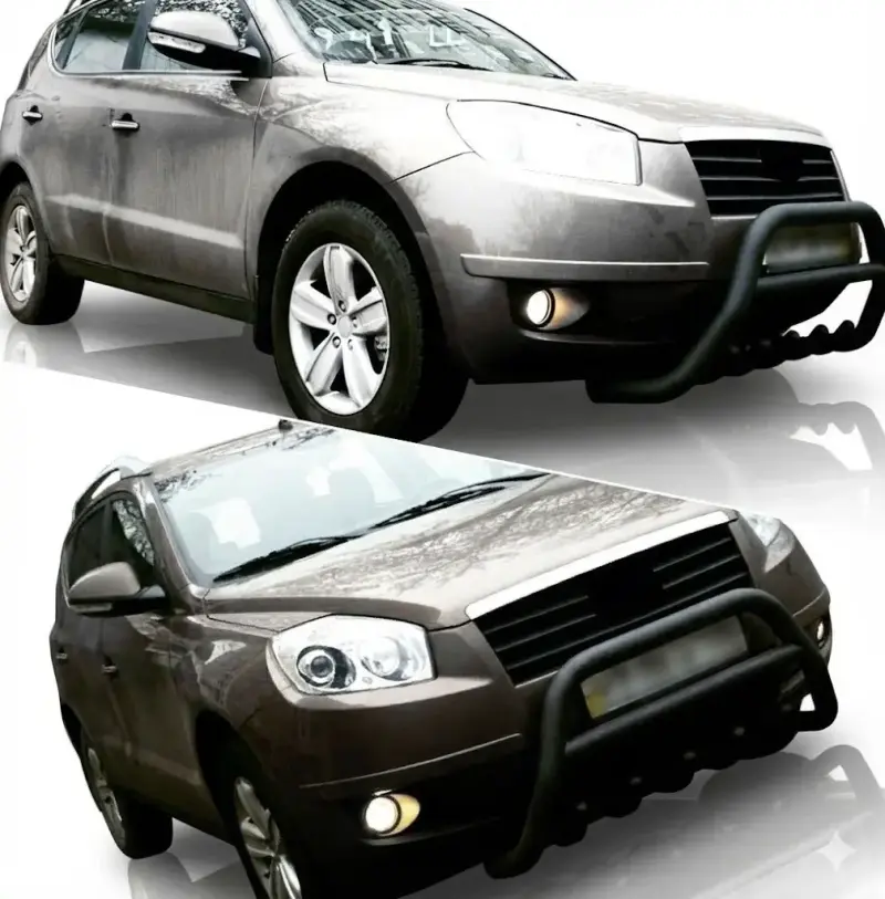 Кенгурятник WT003 Black (нерж.) для Geely Emgrand X7 2011–