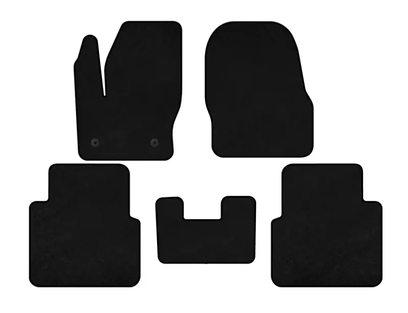 Килимки текстильні Premium (Чорний) для Ford Connect 2014–2021