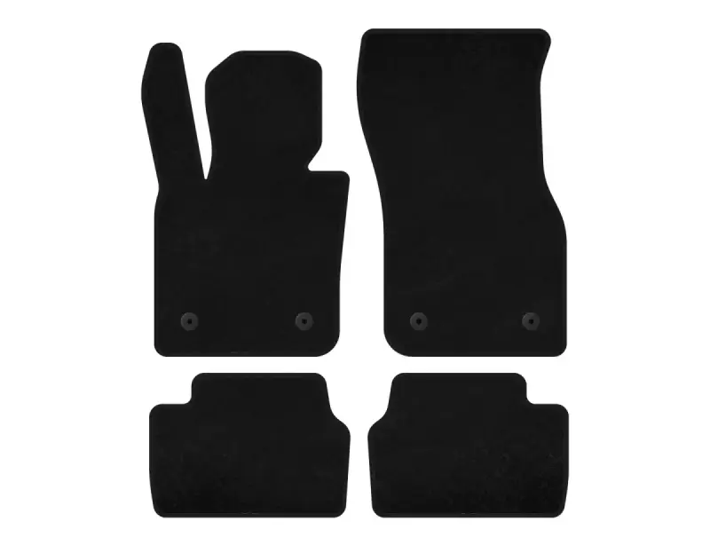 Килимки текстильні Deluxe (для F55, 5-ти дверний, чорний) для Mini Cooper F55/56/57 2014–2023