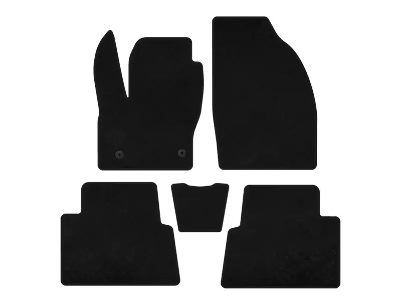 Килимки текстильні Deluxe (Чорний) для Ford Kuga 2008–2013