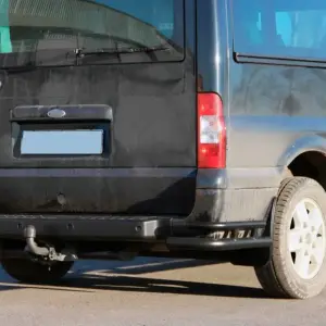 Задні куточки AK003-Double Black (нерж.) для Ford Transit 2000–2014