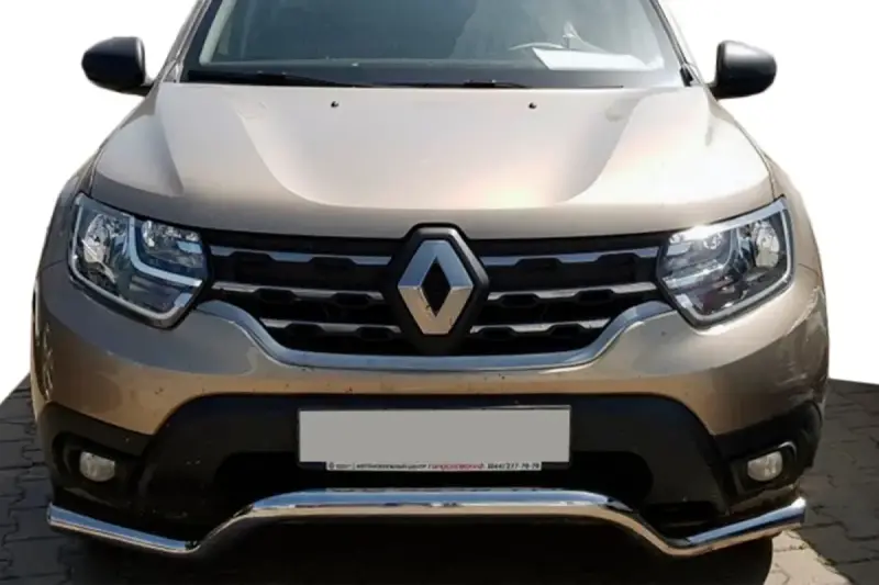 Передній захист WT008 (нерж.) для Dacia Duster 2018–2024