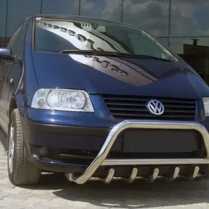 Кенгурятник WT003 (нерж) для Volkswagen Sharan 1995–2010
