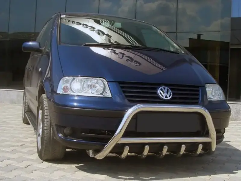 Кенгурятник WT003 (нерж) для Volkswagen Sharan 1995–2010