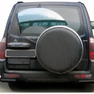 Задня дуга AK003 Black (нерж.) для Mitsubishi Pajero Wagon III 1999–2006