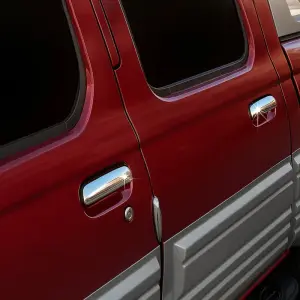 Накладки на ручки (2 шт., нерж) для Nissan NP300 1999–2015