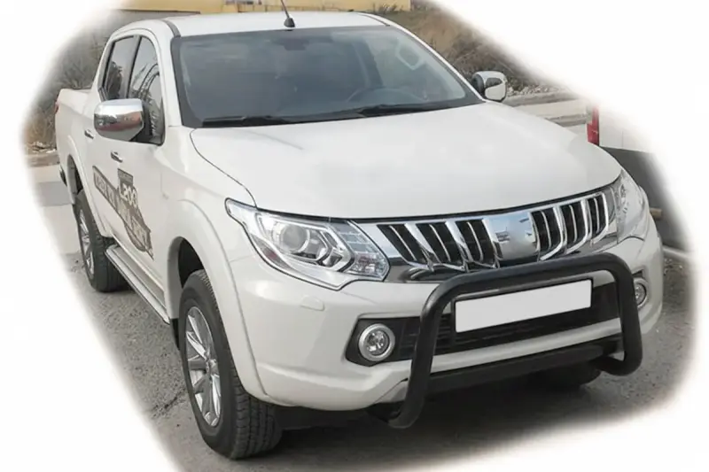 Кенгурятник WT005 Black (нерж) для Mitsubishi L200 2015–2024