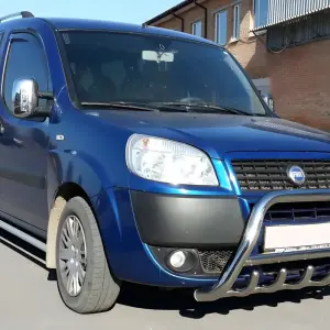 Кенгурятник WT003 (нерж.) для Fiat Doblo I 2001–2005