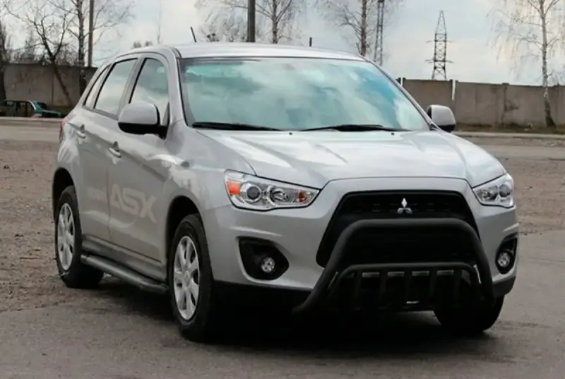 Кенгурятник WT002 Black (нерж.) для Mitsubishi ASX 2010–2023