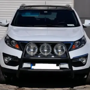 Кенгурятник WT018 Black (нерж.) для KIA Sportage 2010–2015