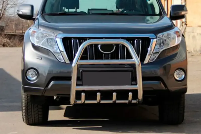 Кенгурятник QT007 (нерж) для Toyota Land Cruiser Prado 150 2009–2023