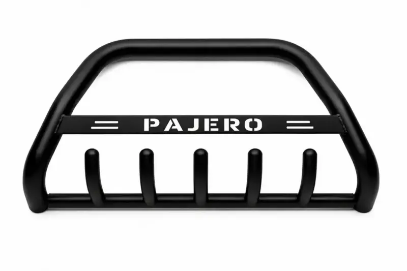 Кенгурятник WT004 Black (нерж) для Mitsubishi Pajero Sport 2015–