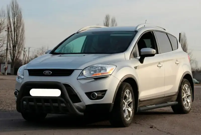 Кенгурятник WT002 Black (нерж.) для Ford Kuga 2008–2013