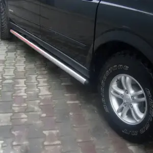 Бічні труби (2 шт., нерж) для SsangYong Action 2005–2018