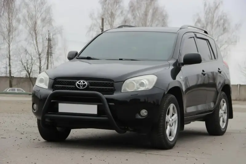 Кенгурятник WT022 Black (нерж) для Toyota Rav 4 2006–2013