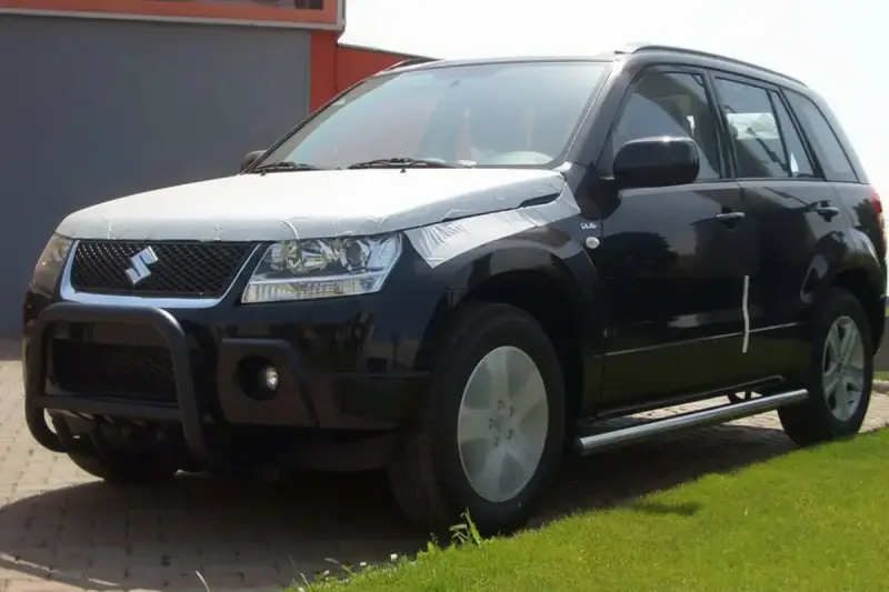 Кенгурятник QT006 Black (нерж.) для Suzuki Grand Vitara 2005–2017