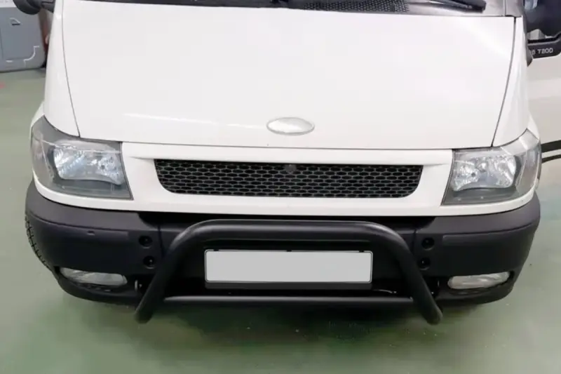 Кенгурятник WT006 Black (нерж) для Ford Transit 2000–2014
