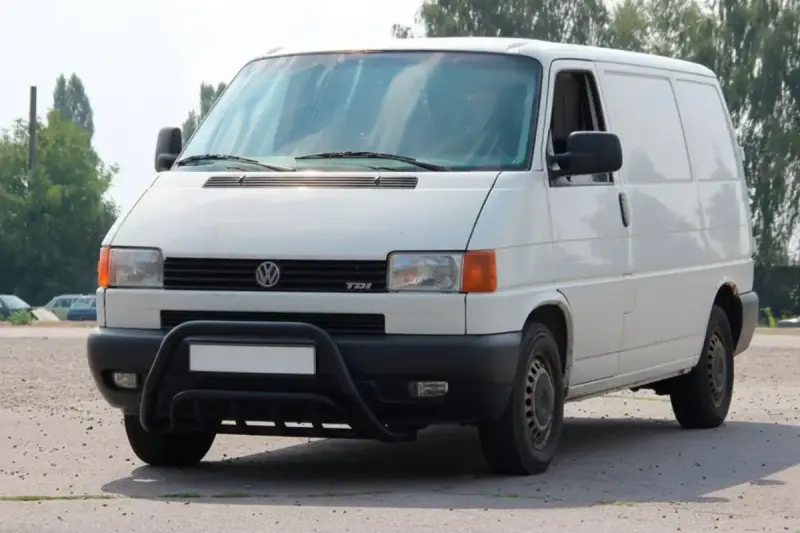 Кенгурятник WT002 60мм Black (нерж) для Volkswagen T4 Transporter 1990–2003