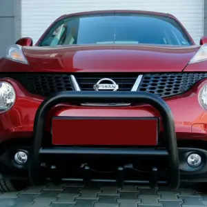 Кенгурятник QT006 Black (нерж) для Nissan Juke 2010–2019