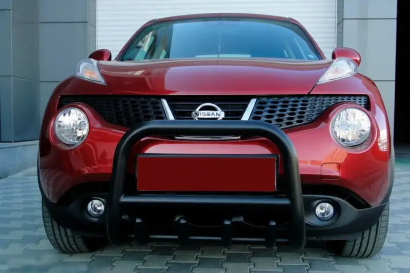 Кенгурятник QT006 Black (нерж) для Nissan Juke 2010–2019