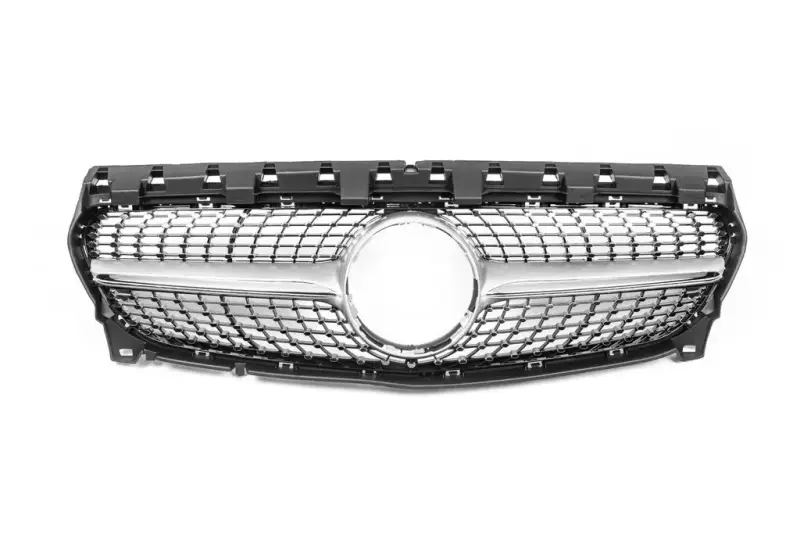 Передня решітка (2017-2019, Diamond Silver) для Mercedes-Benz CLA C117 2013–2019
