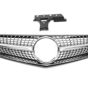 Передня решітка (2009-2013, Diamond Silver) для Mercedes-Benz E-class coupe C207 2010–2017