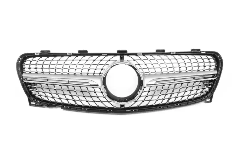 Передня решітка Diamond Silver (2017-2019) для Mercedes-Benz GLA X156 2014–2019