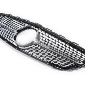 Передня решітка Diamond Silver (для Avantgarde/AMG-Line/C43 AMG) для Mercedes-Benz C-class W205 2014–2021